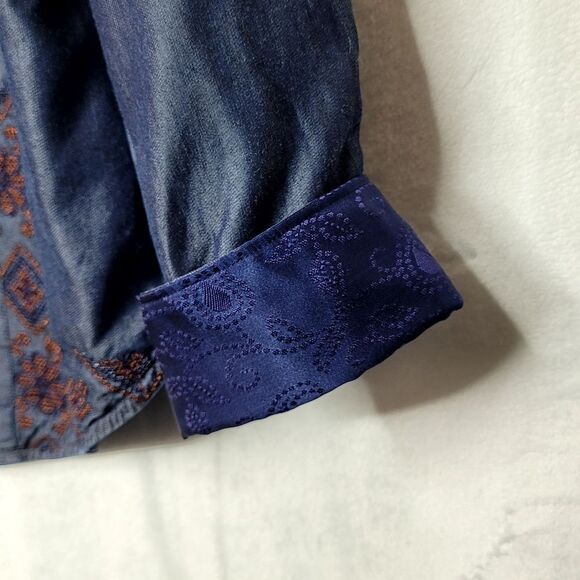 Robert Graham Limited Edition 147/270 Flip Cuff Embroidered Shirt Size XL - Picture 10 of 16